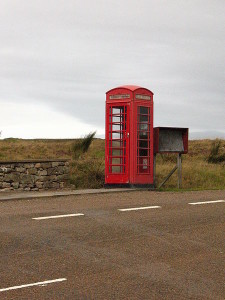 As lonely as this phone booth you'll be?